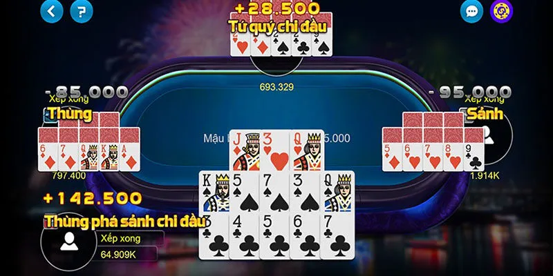 Các quy tắc cơ bản trong binh 13 lá
